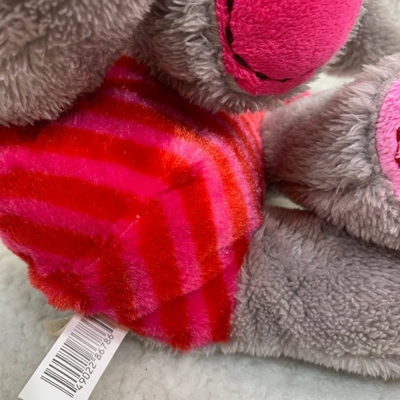Dan Dee Elephant plush Soft Gray Pink Plush 10" pink cheeks outline stitched - Picture 5 of 9